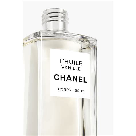 chanel l'huile corps body oil|L’HUILE VANILLE Body Massage Oil .